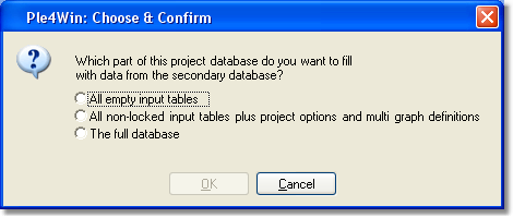 Secondary Database Import