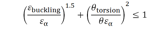 Axial buckling check